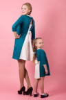 Детское платье ДП 520 Family look (морск.волна)